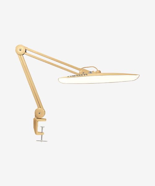 20” LED Desk Lamp with Clamp – Wide Shade XL, 2,200 Lumens, 3 Color Temperature Modes, Dimmable, Adjustable for for Home, Office & Crafts – Gold