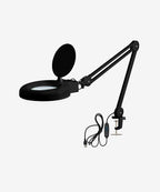 LED Magnifying Lamp with Clamp, 5 Diopter,  Desk Lamp Magnifier Light for Crafts, Painting & Hobbies - Black