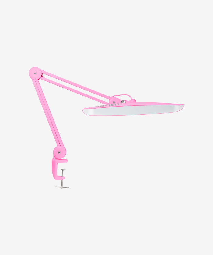 20" Wide Lamp XL 2,200 Lumens LED Task Lamp with Clamp with Correlated Color Temperature - Pink