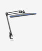 23" Wide Shade, 2200 Lumens LED Task Lamp with Clamp, 3 CCT Color Modes, Dimmable - Silver