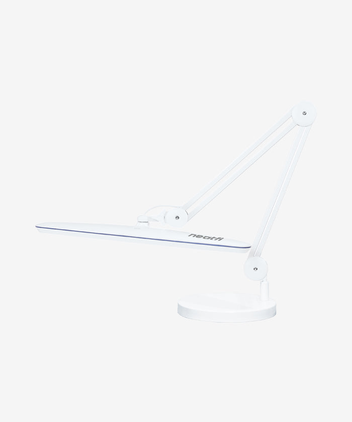 23" Wide Shade XL 2,200 Lumens LED Task Lamp with Base - White
