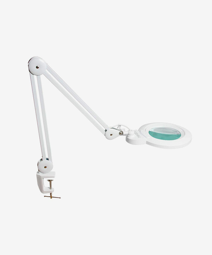 5” Wide Lens 1,200 Lumens Super LED Magnifying Lamp with Correlated Color Temperature Control - White