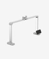 3500 Lumens LED Desk Lamp for Nail Techs – Dimmable, 3CCT Color Modes, Knob Control, USB Charging Port (White)