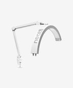 Half Moon Swing Arm Table Lamp with Clamp, 2500 Lumens & 5 Light Modes - White