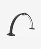 3360 Lumens LED Half Moon Lamp for Nail Techs – 3CCT Color Modes, Touch & Knob Control, LCD Display - Black