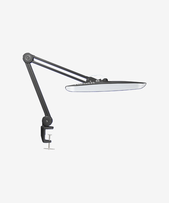 20” Wide Head LED Desk Lamp with Clamp – 2200 Lumens Task Light for Home Office & Crafts, Space Gray