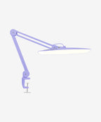 2200 Lumens LED Desk Lamp with Clamp – 20” Wide Shade, 3 Light Modes, Dimmable Task Light, Lavender
