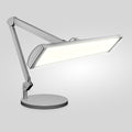 Lámpara de escritorio LED de 3500 lúmenes con base – 26" ultra ancha, 3 modos de luz, luz con control táctil, blanca