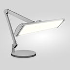 Lámpara de escritorio LED de 3500 lúmenes con base – 26" ultra ancha, 3 modos de luz, luz con control táctil, blanca