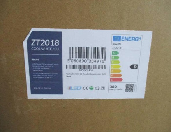 56,320 Lumens Ultra-Bright Diamond Grid LED Ceiling Light for Basements, Shops & Gyms, Cool White