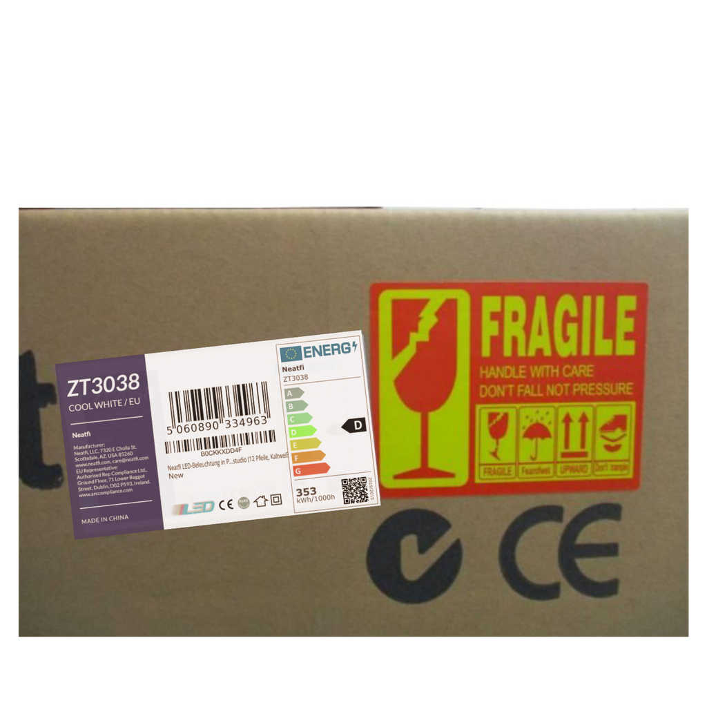 6-Arrow Shape Ultra-Bright LED Ceiling Light – 42,2400 Lumens for Warehouses & Gyms, Cool White