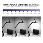 6" Glass Lens LED Magnifying Lamp – Non-polar Dimming Light for Sewing & Jewelry Making, Black