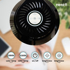 3000 Lumens Desk Lamp with Clamp – Adjustable Color Modes, Dimmable Light for Workbench, Black