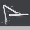 22 Inches Wide Shade XL 2500 Lumens LED Task Lamp - White