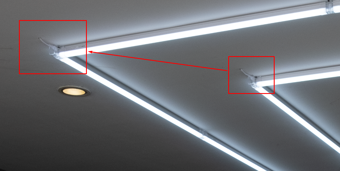 2 Rectangles Car Garage Light - Spare Power Cable (2pcs)