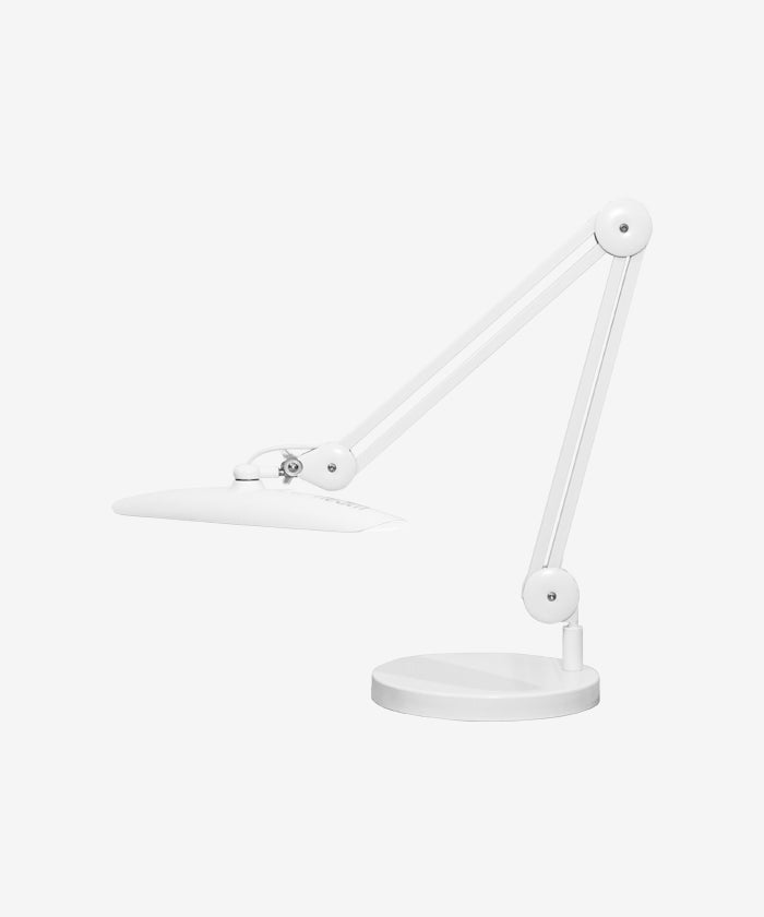 19” Wide Lamp XL 2,200 Lumens LED Task Lamp with Base - White