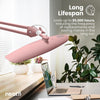 20” Wide Shade XL LED Desk Lamp with Clamp,2200 Lumens, Dimmable – Rose Gold