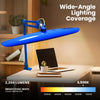20” Wide Shade XL LED Desk Lamp with Clamp, 2200 Lumens, Dimmable – Sapphire Blue