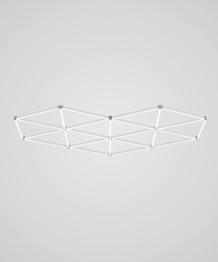 Lámpara de techo LED para coche en forma de corazón de 22,360 lúmenes para talleres de automóviles, salones de belleza y gimnasios, luz blanca fría