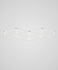 Lámpara de techo LED para coche en forma de corazón de 22,360 lúmenes para talleres de automóviles, salones de belleza y gimnasios, luz blanca fría