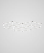 Lámpara de techo LED para coche en forma de corazón de 22,360 lúmenes para talleres de automóviles, salones de belleza y gimnasios, luz blanca fría