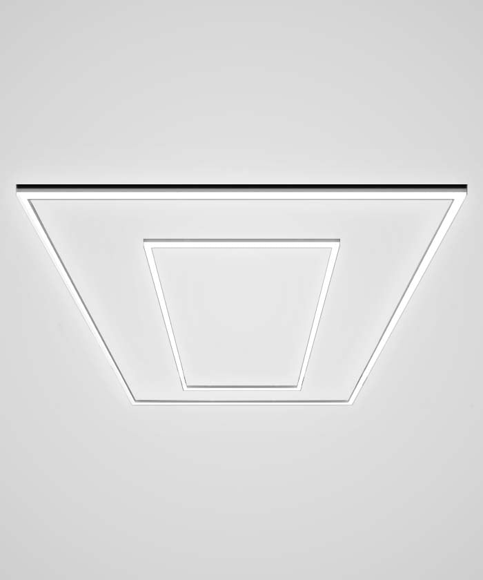 2 Rectangular Ceiling LED Car Garage Light - Cool White