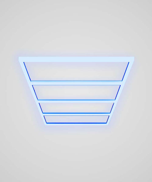 4-Panel Ultra-Bright LED Car Garage Light - Blue