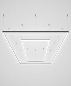 Car Garage Light 2 Rectangles with Hanging Kit