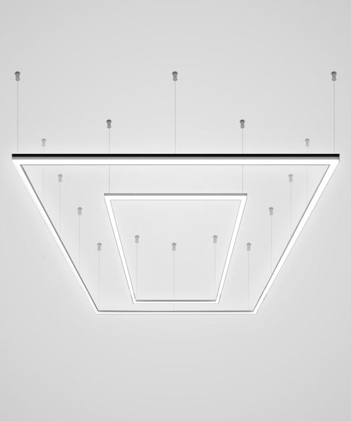 Car Garage Light 2 Rectangles with Hanging Kit
