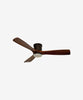 52" Nordic Reversible Ceiling Fan with LED Light - Dark Wood