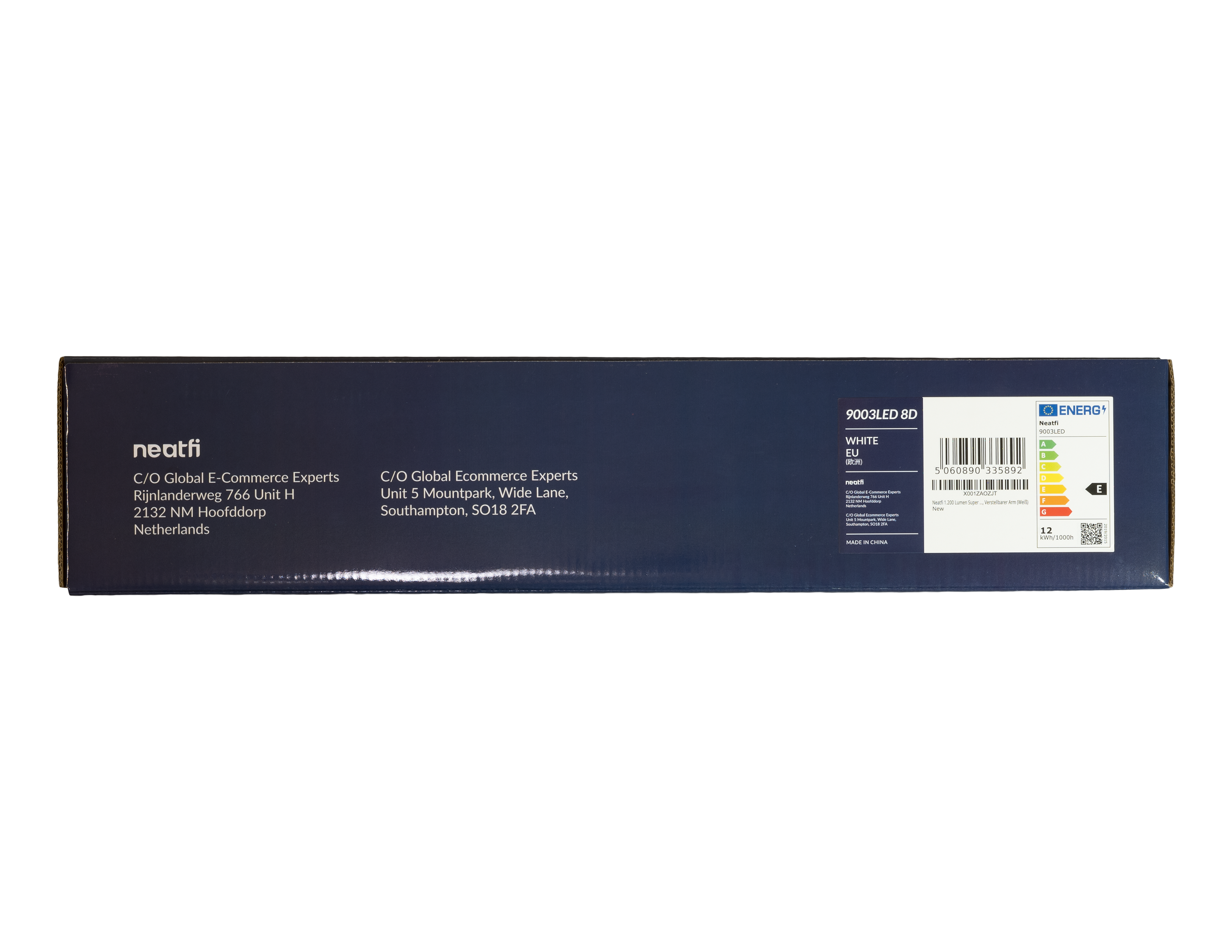 5" Wide 8D Lens – 1200 Lumens LED Magnifying Lamp with Clamp for Crafts & Detail Works, White