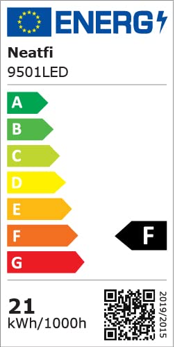 Lámpara de escritorio LED de 20” de ancho con abrazadera – Luz de trabajo de 2200 lúmenes para oficina en casa y manualidades, blanca