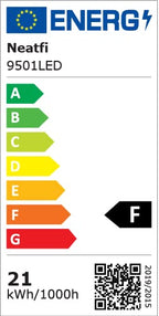 Lámpara de escritorio LED de 20” de ancho con abrazadera – Luz de trabajo de 2200 lúmenes para oficina en casa y manualidades, blanca
