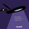 7" Wide Lens Elite HD XL Super LED Magnifying Lamp - Black