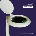 5" Elite LED Magnifying Glass Lamp with Dust Cover