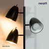 62.5" LED Tree Floor Lamp with 3 Adjustable Metal Lampshades - Black