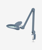 5" Wide Lens Bifocals 1,200 Lumens Super LED Magnifying Lamp - Gray