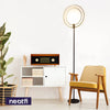 77" Modern Ring Floor Lamp with 3 Way Dimmable LED Floor Light
