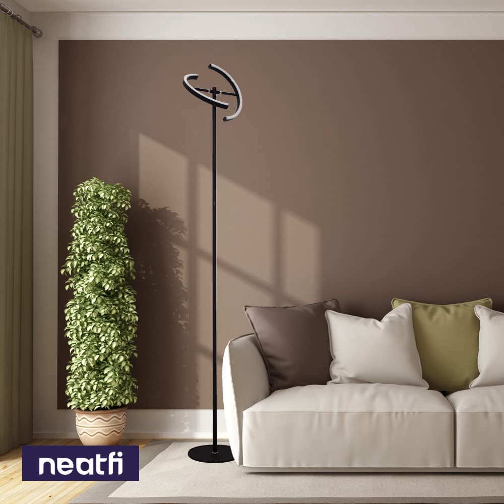 Modern Pivotable Floor Lamp with 3-Way Touch Dimmer Switch
