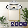47 CM Bladeless Ceiling Fan with LED Light (White)