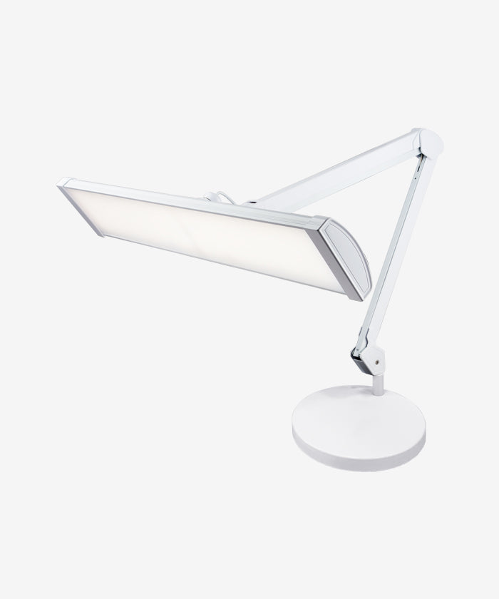26" Wide Shade 3,500 Lumens Ultra LED Touch Control Task Lamp with Base- White