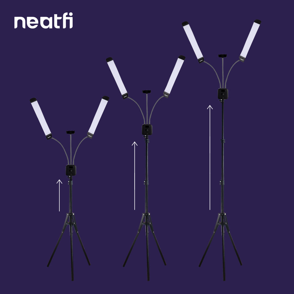Neatfi Supreme LED Light Kit with Adjustable Tripod Stand