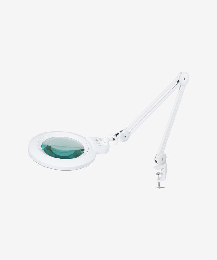 Neatfi (New Model) Bifocals 1,200 Lumens Super LED Magnifying Lamp with Clamp, 8D + 20D, Dimmable, 5 Inches Diameter Lens, Adjustable Arm Utility