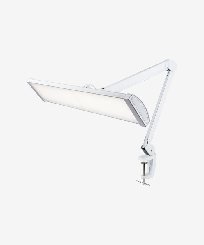 26" Wide Shade 3,500 Lumens Ultra LED Touch Control Task Lamp with Correlated Color Temperature - White