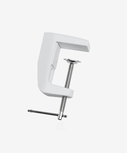 Adjustable Replacement Clamp for LED Desk Lamps & Magnifying Lamps – White
