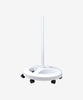 Floor Stand with 6 Wheels Rolling Base - White